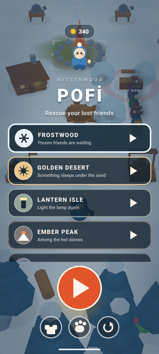 Five worlds to choose from